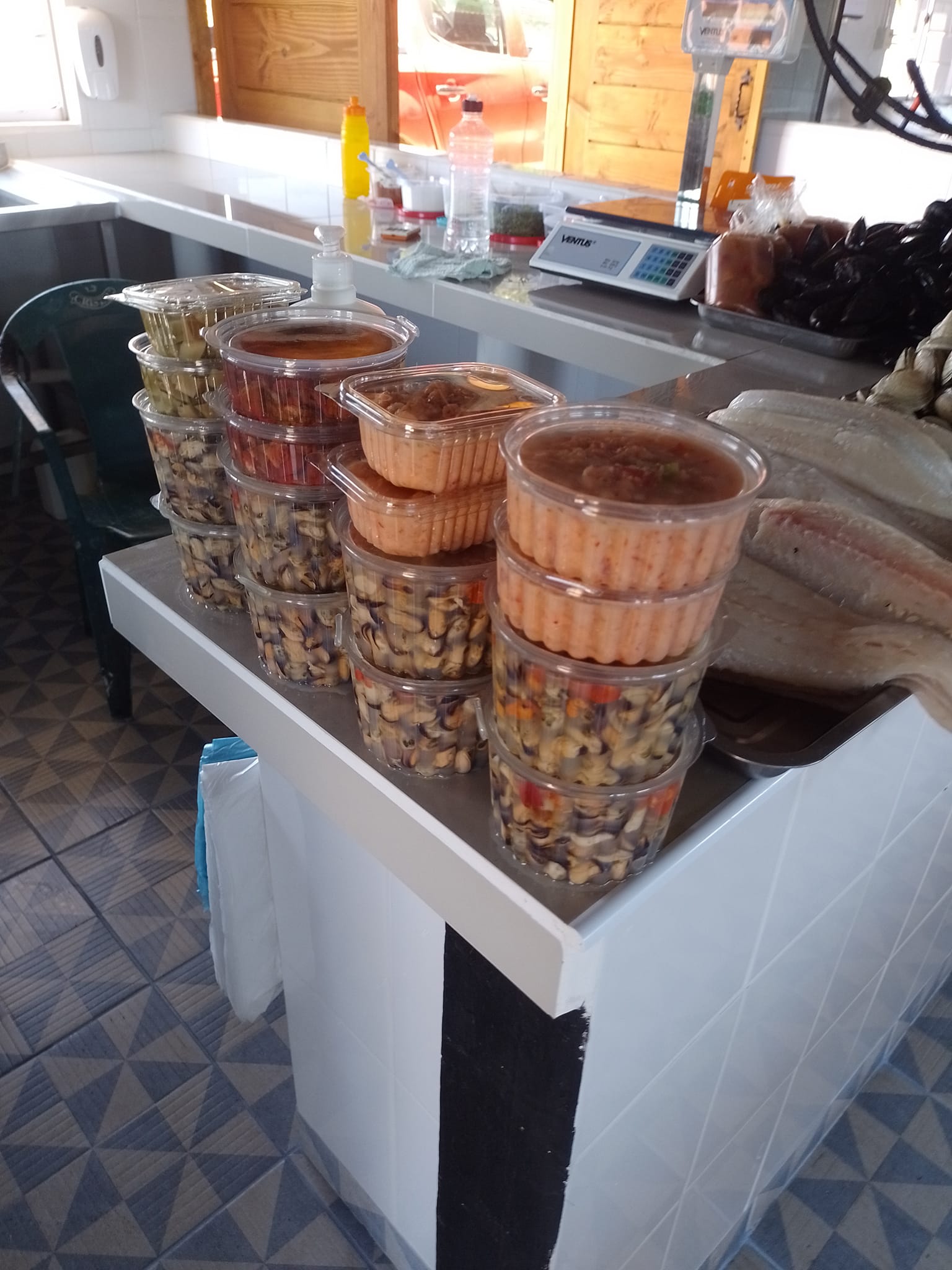 Mariscos frescos